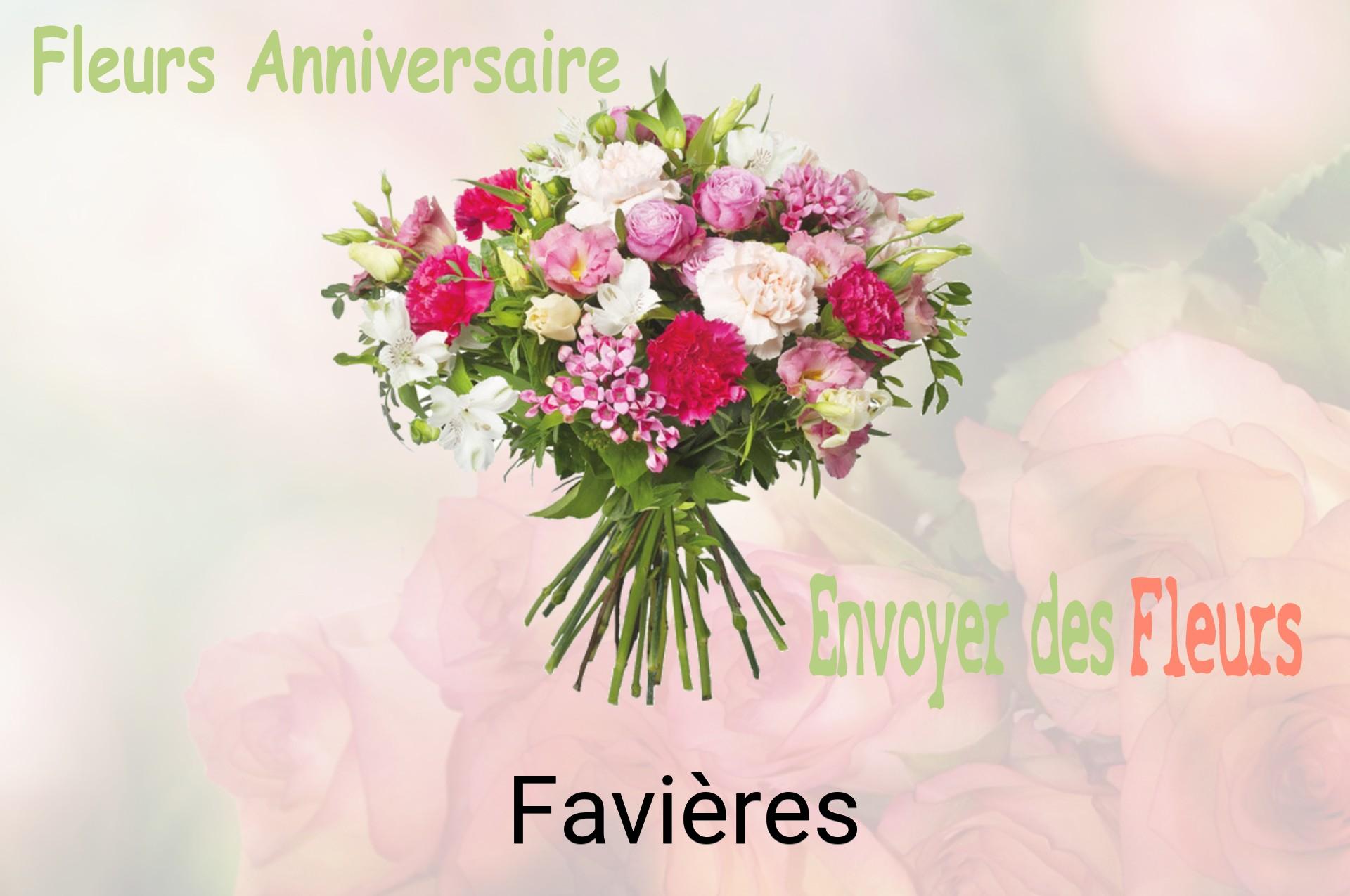 Bouquet de fleurs d’anniversaire livré à Favières